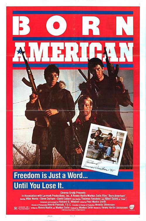 1000 piece jigsaw puzzle for the movie poster: Born American (1986)