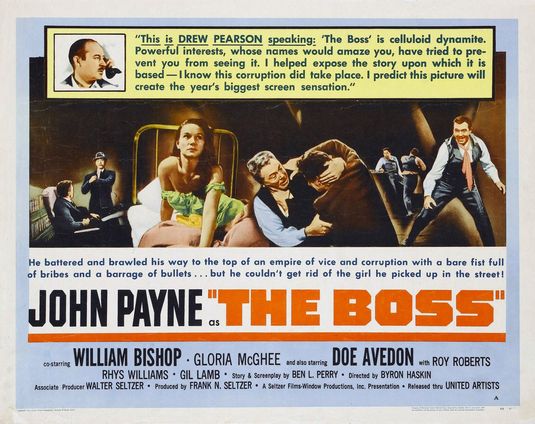 the movie poster: The Boss (1956)
