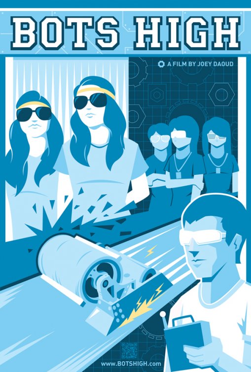 1000 piece jigsaw puzzle for the movie poster: Bots High (2011)
