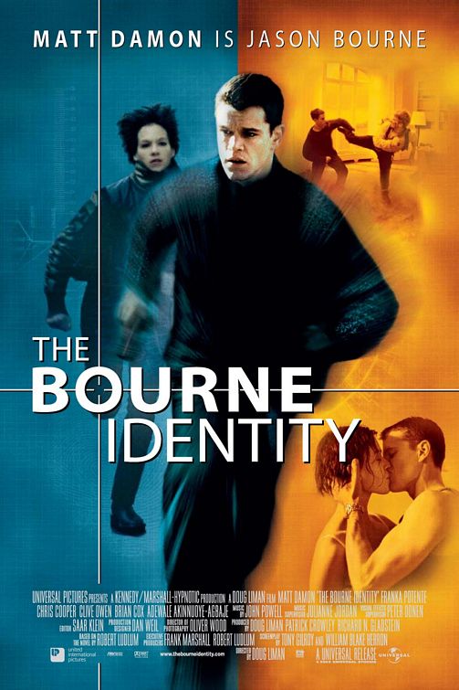 the movie poster: The Bourne Identity (2002) ver2
