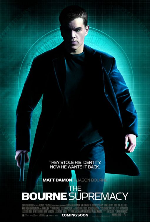 the movie poster: The Bourne Supremacy (2004) ver3