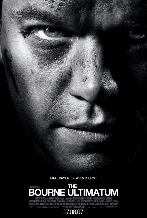 the movie poster: The Bourne Ultimatum (2007) ver3