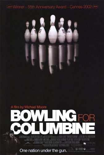 the movie poster: Bowling for Columbine (2002)
