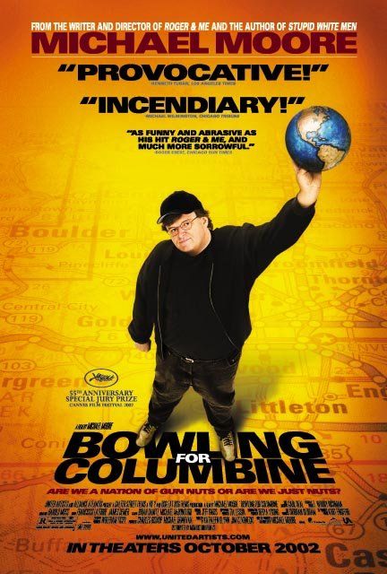 the movie poster: Bowling for Columbine (2002) ver2