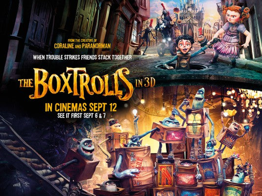 1000 piece jigsaw puzzle for the movie poster: The Boxtrolls (2014) ver16
