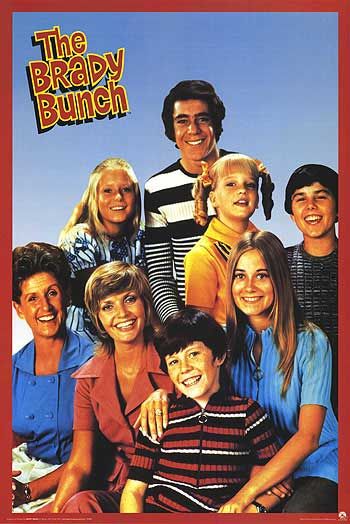 1000 piece jigsaw puzzle for tv poster: The Brady Bunch