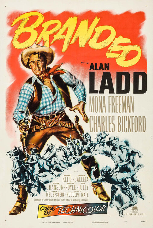 1000 piece jigsaw puzzle for the movie poster: Branded (1950)
