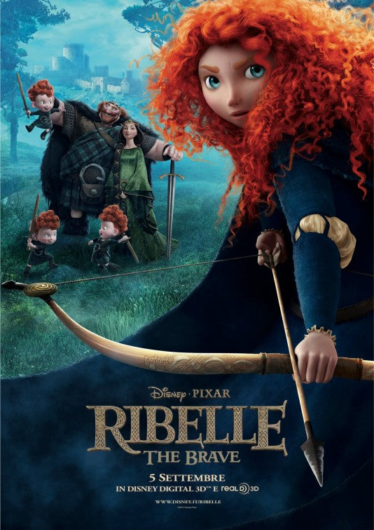 1000 piece jigsaw puzzle for the movie poster: Brave (2012) ver12