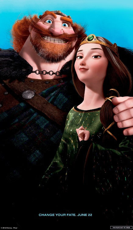 1000 piece jigsaw puzzle for the movie poster: Brave (2012) ver6