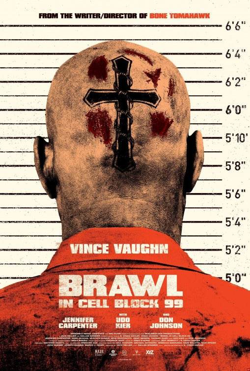 1000 piece jigsaw puzzle for the movie poster: Brawl in Cell Block 99 (2017)