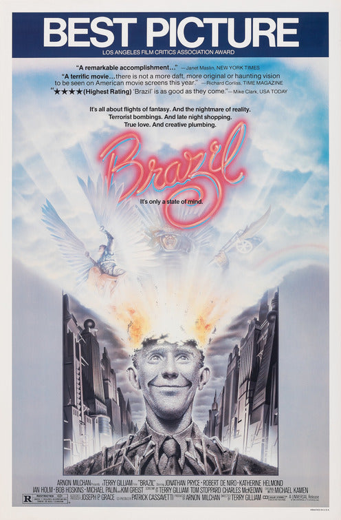 1000 piece jigsaw puzzle for the movie poster: Brazil (1985)