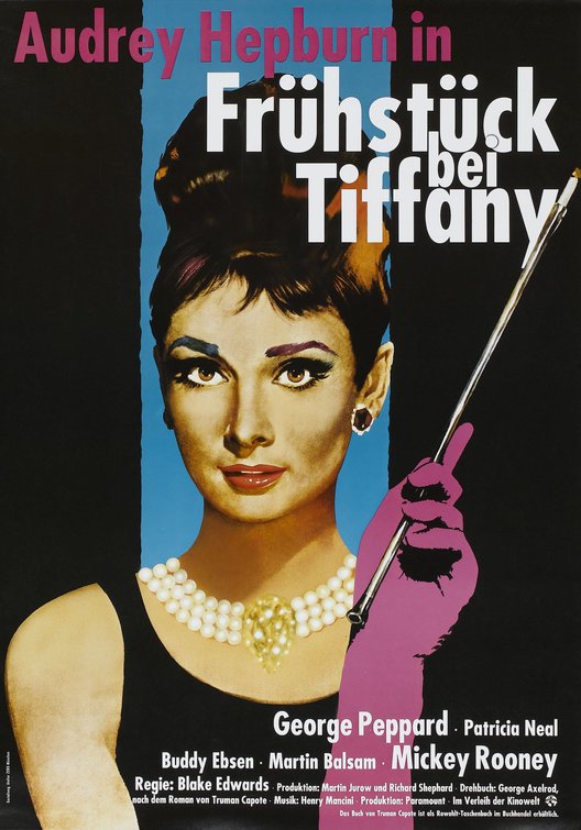 the movie poster: Breakfast at Tiffany's (1961) ver4