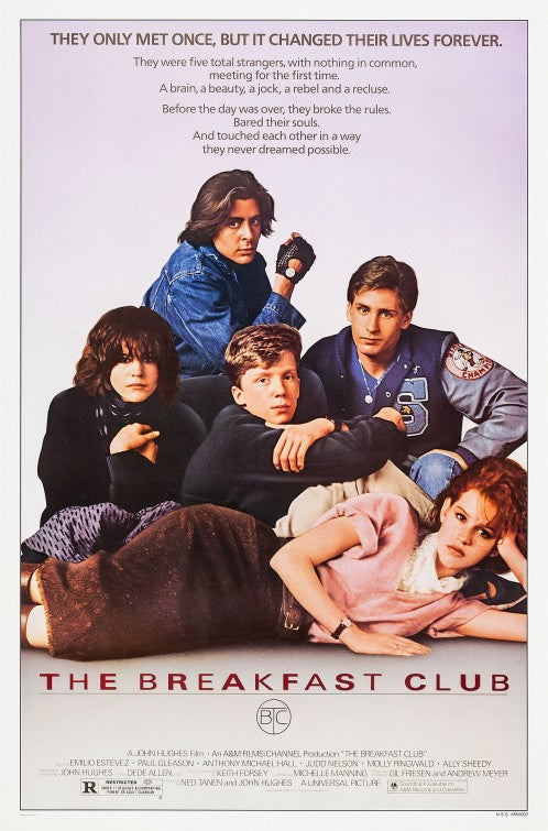 the movie poster: The Breakfast Club (1985)