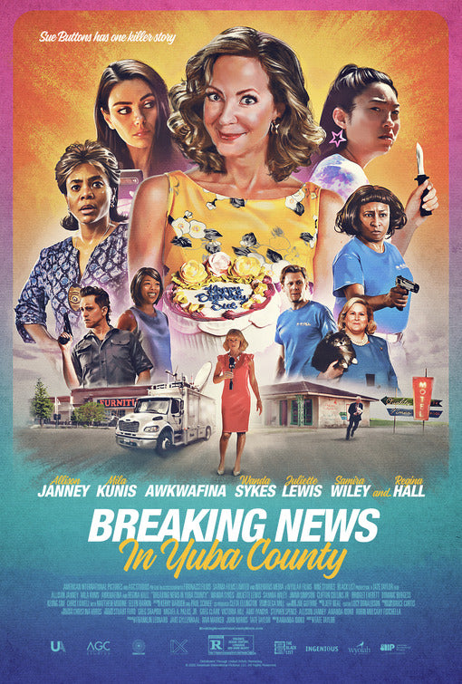 1000 piece jigsaw puzzle for the movie poster: Breaking News in Yuba County (2021)
