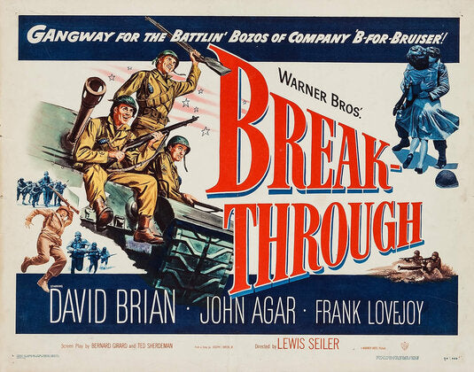 1000 piece jigsaw puzzle for the movie poster: Breakthrough (1950) ver2