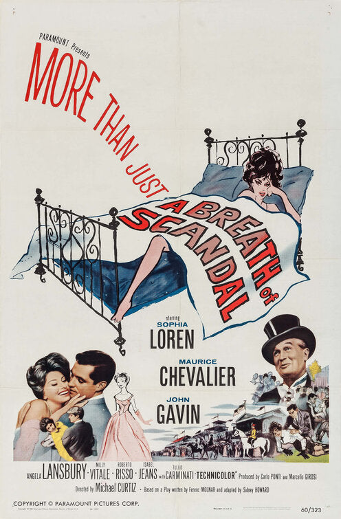 1000 piece jigsaw puzzle for the movie poster: A Breath of Scandal (1960)