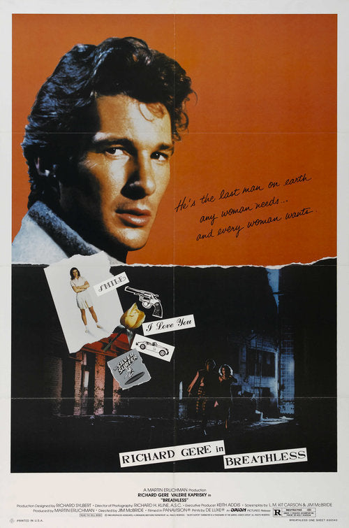 the movie poster: Breathless (1983)