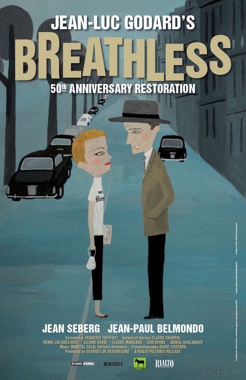 1000 piece jigsaw puzzle for the movie poster: Breathless (1960) ver2