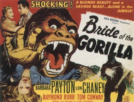 the movie poster: Bride of the Gorilla (1951)