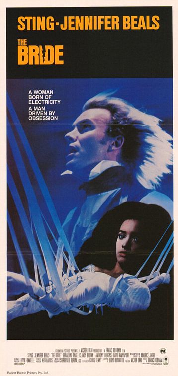 the movie poster: The Bride (1985) ver2