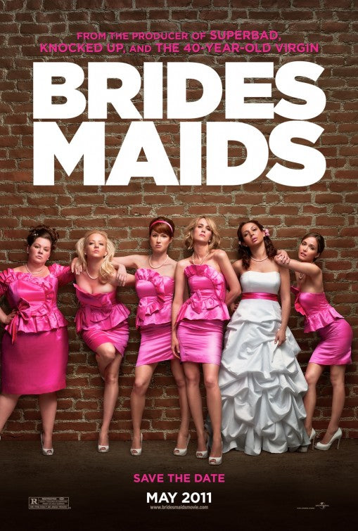 1000 piece jigsaw puzzle for the movie poster: Bridesmaids (2011)