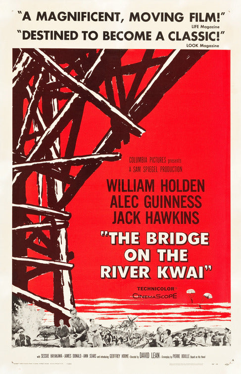 1000 piece jigsaw puzzle for the movie poster: The Bridge on the River Kwai (1957) ver2