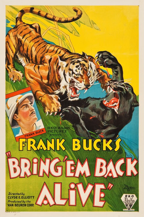 1000 piece jigsaw puzzle for the movie poster: Bring 'Em Back Alive (1932) ver2