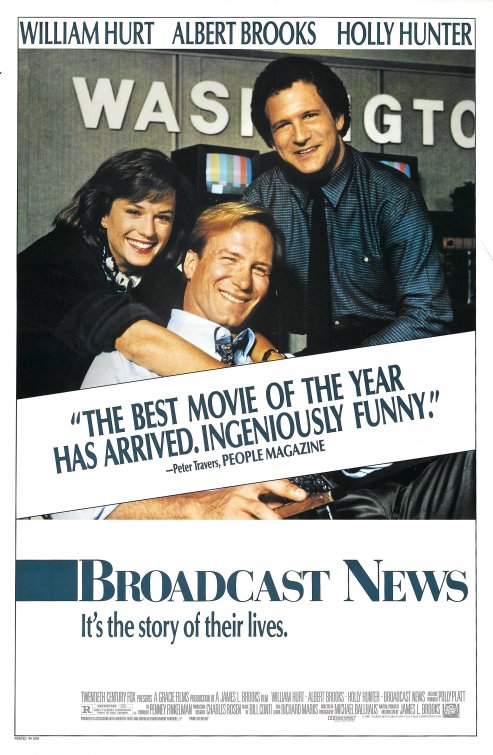 1000 piece jigsaw puzzle for the movie poster: Broadcast News (1987)