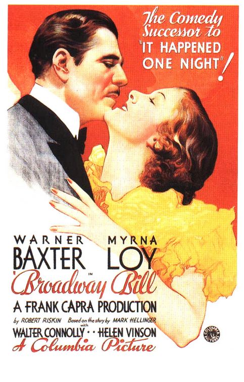 the movie poster: Broadway Bill (1934)