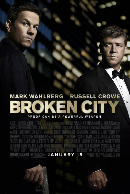 1000 piece jigsaw puzzle for the movie poster: Broken City (2013)