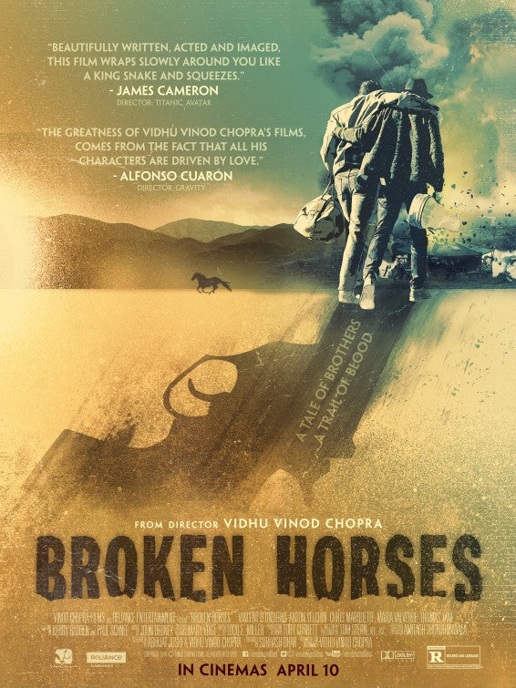 1000 piece jigsaw puzzle for the movie poster: Broken Horses (2015)