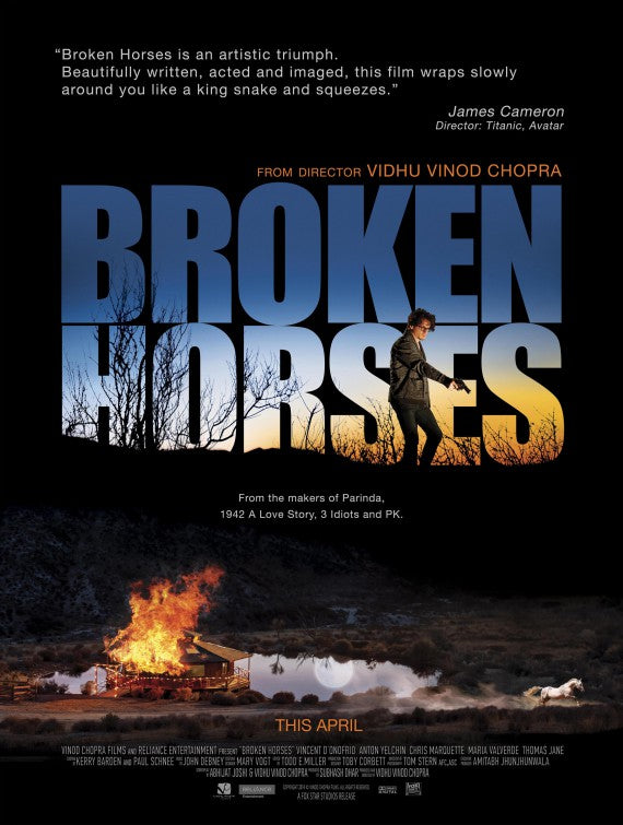 1000 piece jigsaw puzzle for the movie poster: Broken Horses (2015) ver2