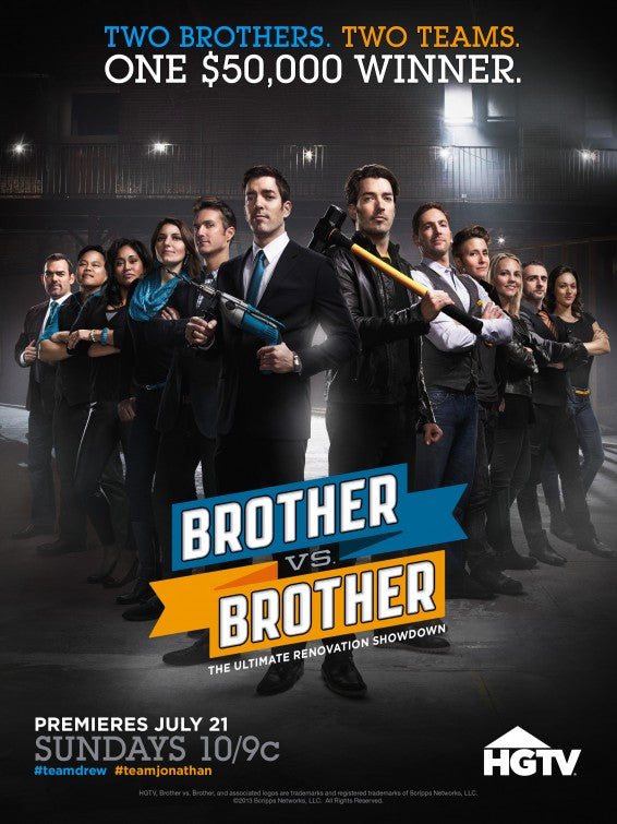 1000 piece jigsaw puzzle for tv poster: Brother vs. Brother