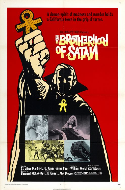 the movie poster: The Brotherhood of Satan (1971)