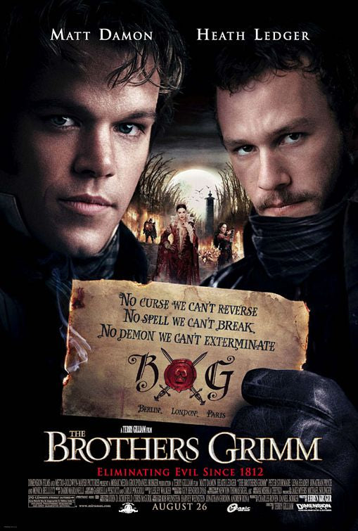 the movie poster: The Brothers Grimm (2005)