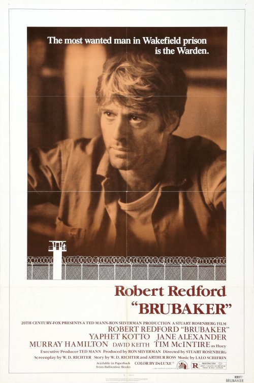 1000 piece jigsaw puzzle for the movie poster: Brubaker (1980)