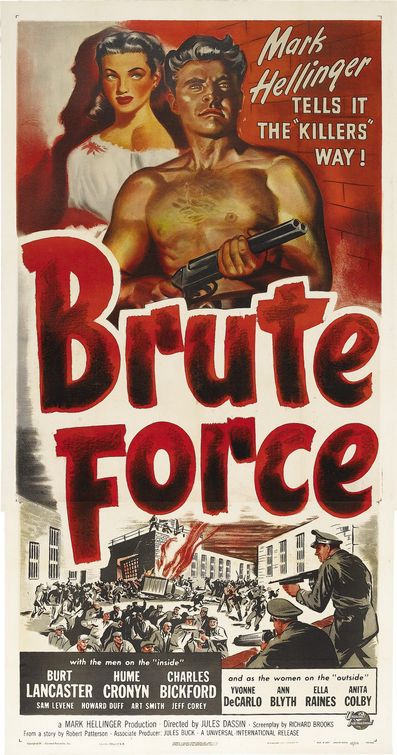 the movie poster: Brute Force (1947) ver3