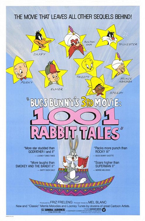 the movie poster: Bugs Bunny's 3rd Movie: 1001 Rabbit Tales (1982)