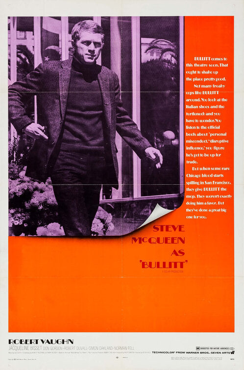 the movie poster: Bullitt (1968)