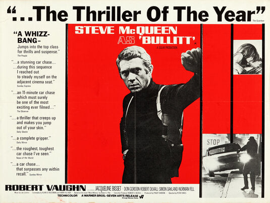 1000 piece jigsaw puzzle for the movie poster: Bullitt (1968) ver9