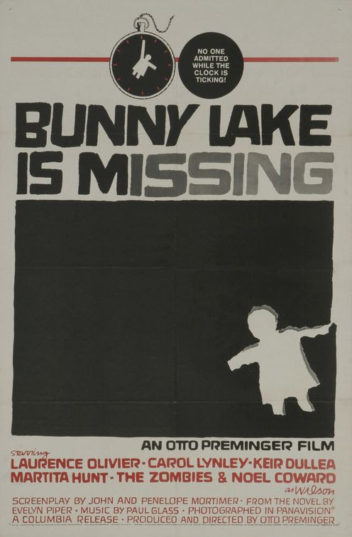 the movie poster: Bunny Lake Is Missing (1965)