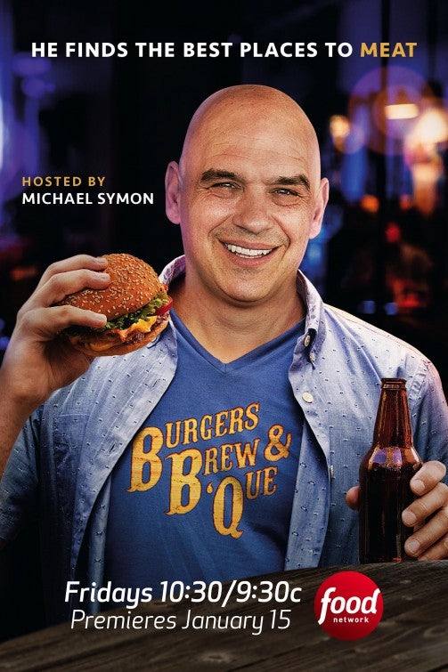 1000 piece jigsaw puzzle for tv poster: Burgers, Brew and 'Que