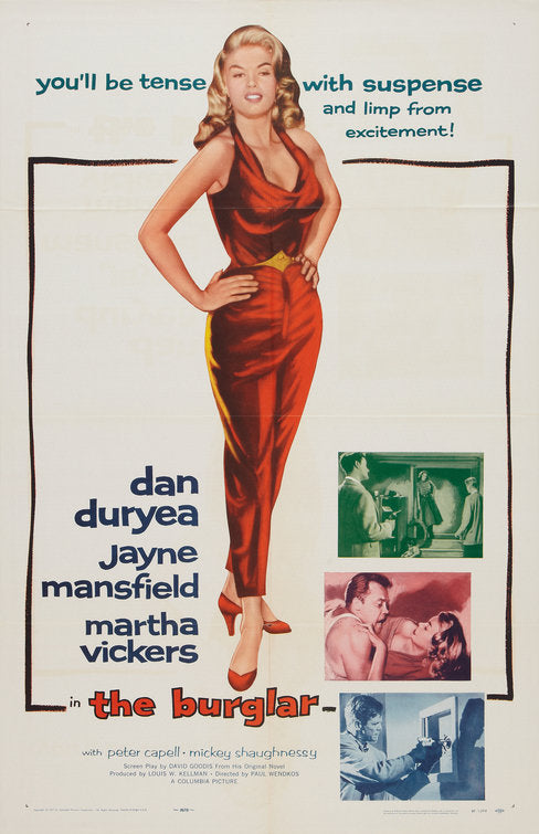 the movie poster: The Burglar (1957)