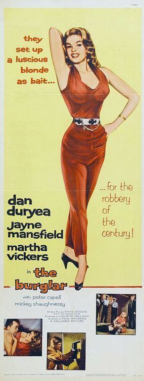 the movie poster: The Burglar (1957) ver2