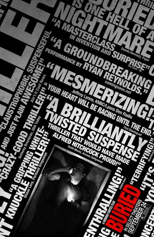 1000 piece jigsaw puzzle for the movie poster: Buried (2010) ver5
