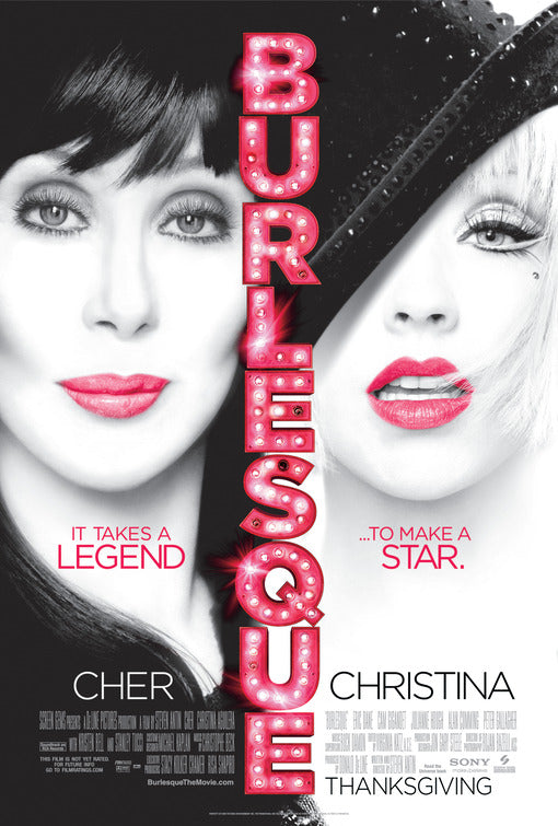 1000 piece jigsaw puzzle for the movie poster: Burlesque (2010)