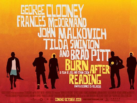 the movie poster: Burn After Reading (2008) ver2