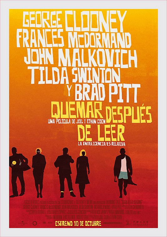 the movie poster: Burn After Reading (2008) ver3