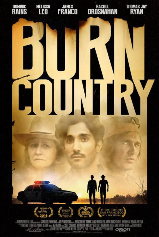 1000 piece jigsaw puzzle for the movie poster: Burn Country (2016)