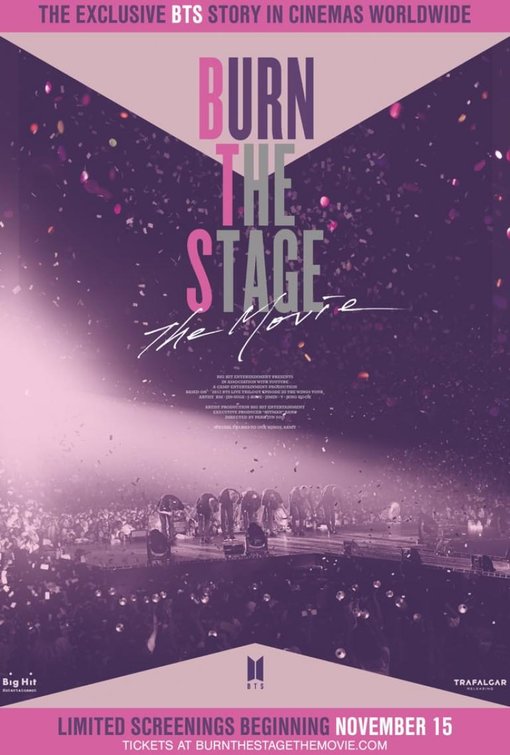 1000 piece jigsaw puzzle for the movie poster: Burn the Stage: The Movie (2018)